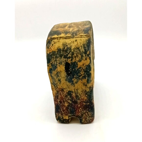 Vintage Unique Cast Iron Metal Bronze Hand Crafted 10" Elephant Statue - Picture 3 of 9